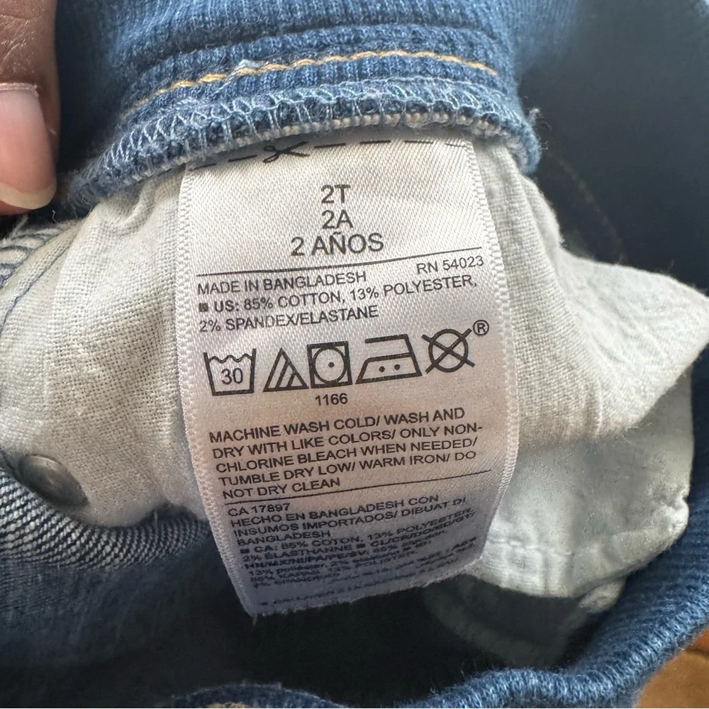 Old Navy Jeans Toddler Karate Skinny Pull On Functional Drawstring Waist